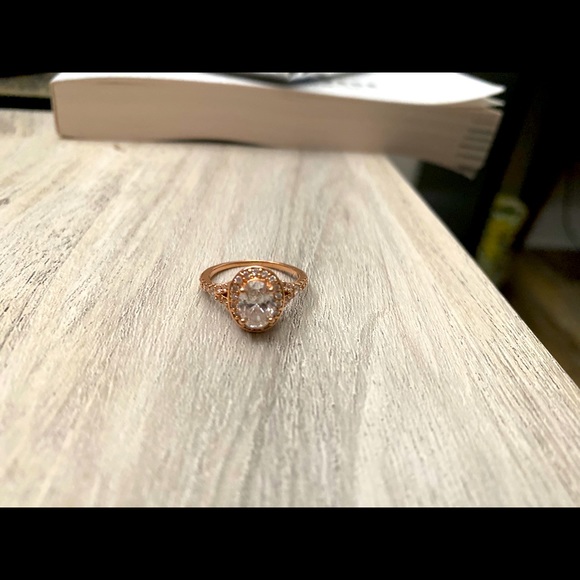 COPY - Size 6 Rose Gold Diamond Engagement Ring - Picture 3 of 5